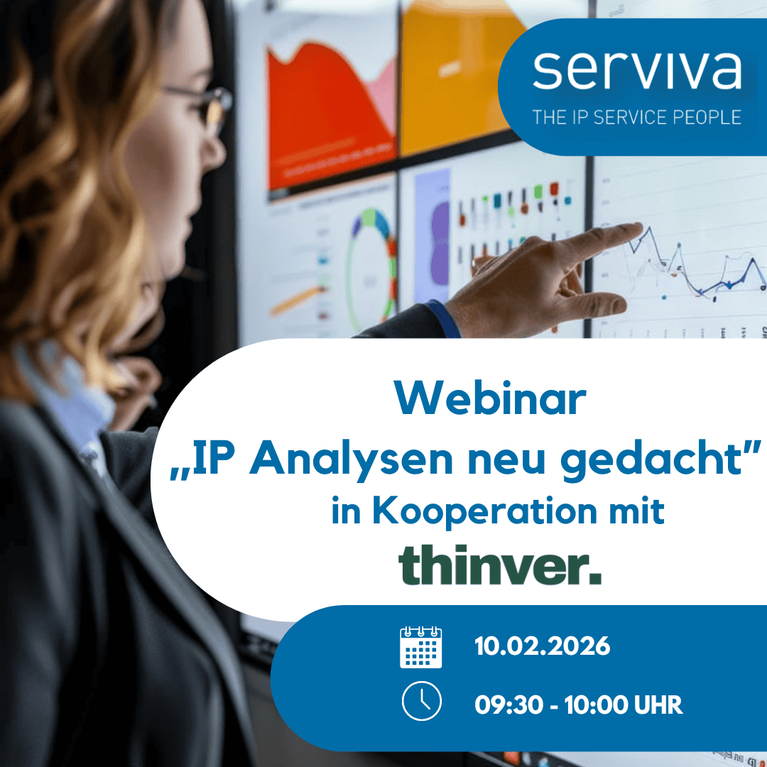 Anmeldung Webinar „IP-Analysen neu gedacht“ 10. Februar 2026 09:30 – 10:00 Uhr (Kostenfrei) 1