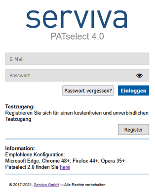 PS4 LOGIN PATselect® 4.0 3